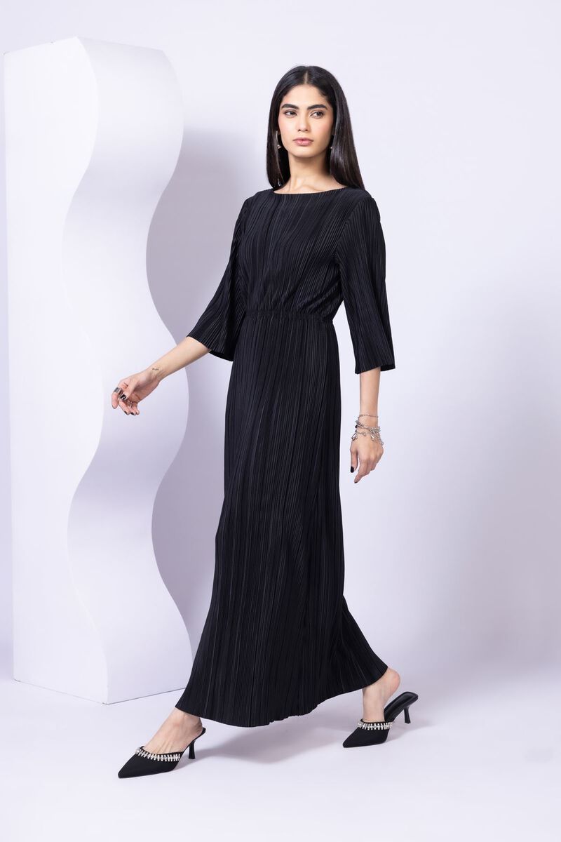 Dyed | Pleated Georgette | Maxi Dress | null