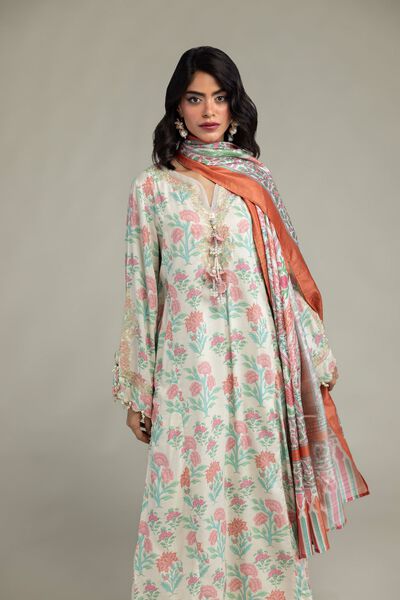 Embroidered | Raw Silk | Kurta | GBP 55.00