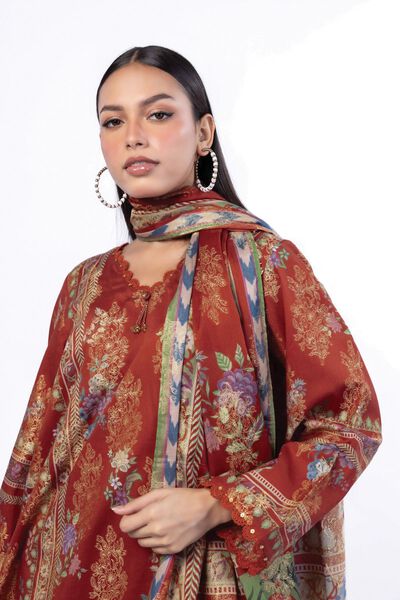 Printed | Jacquard | Fabrics 3 Piece | GBP 21.00