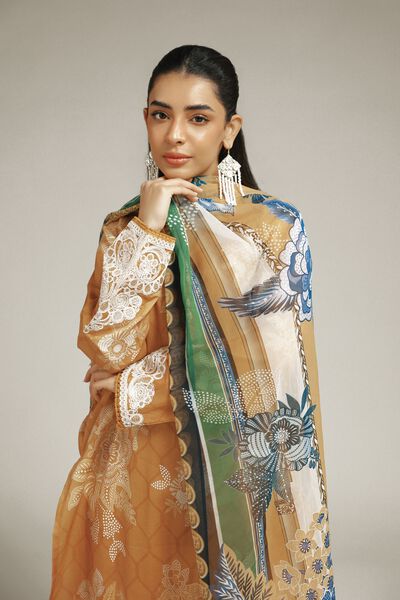 Embroidered | Satin | Fabrics 3 Piece | GBP 20.00