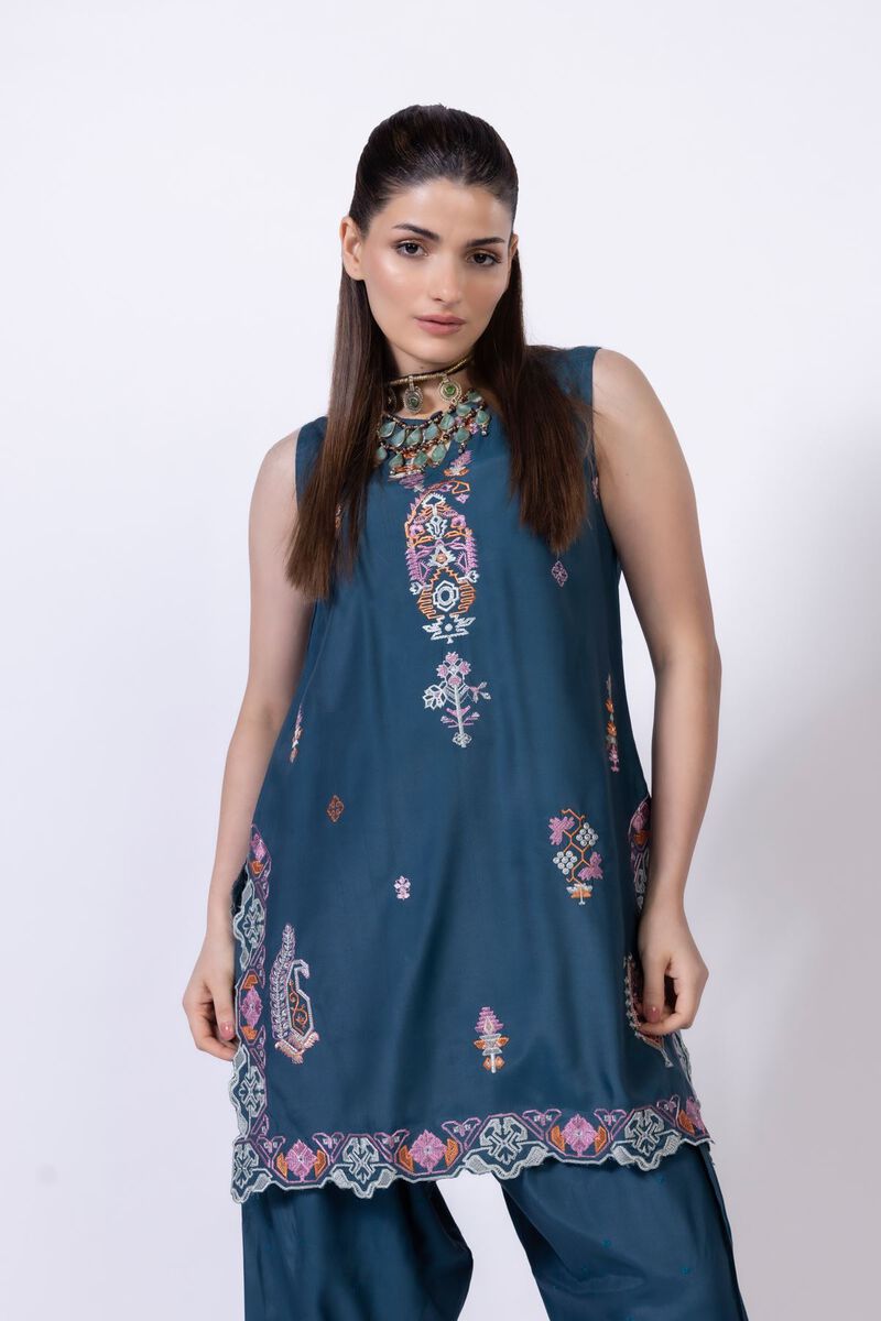Embroidered | Viscose Oak Silk | Kurta | GBP 40.00