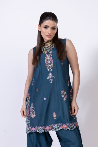 Embroidered | Viscose Oak Silk | Kurta | GBP 40.00