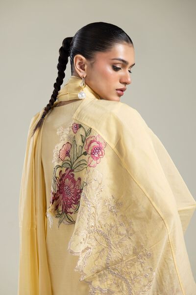 Paper Silk | Floral Silk Dupatta | GBP 30.00