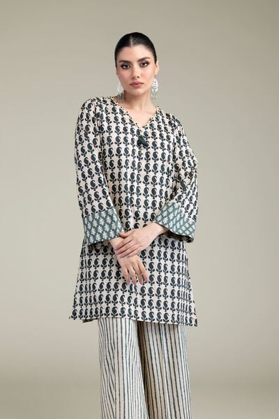 Printed | Cambric | Short V-Neck Kurta | GBP 20.00