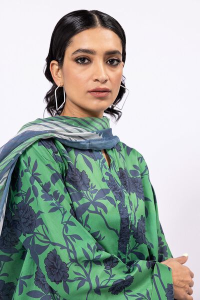 Fabrics 2 Piece | Top Dupatta