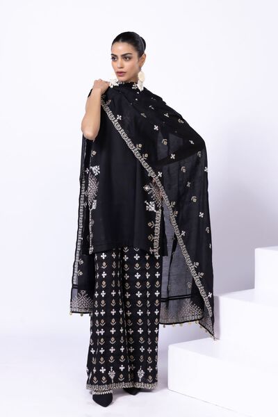Embroidered | Cotton Net | Dupatta | GBP 35.00