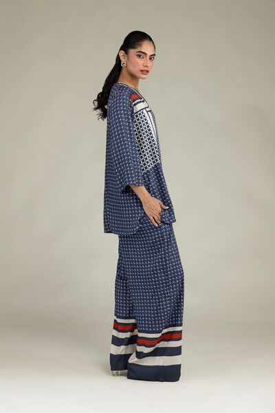 Embroidered | Viscose Crepe | Printed Viscose Trousers | GBP 14.00
