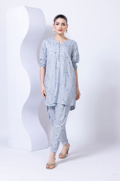 Embroidered | Crosshatch Raw Silk | Shalwar | GBP 40.00