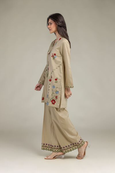 Embroidered | Cotton Dobby | Cotton Dobby Pants | GBP 15.00