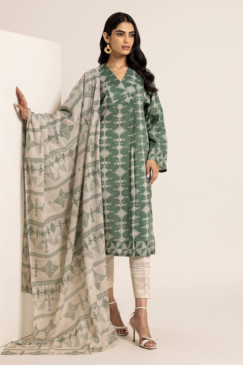 Printed Lawn | Top Dupatta | Fabrics 2 Piece | null