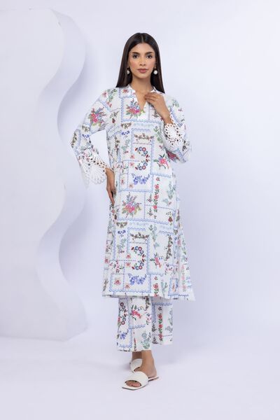 Embroidered | Crosshatch Poplin | Kurta | GBP 25.00