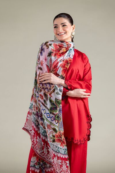 Embroidered | Chiffon | Floral Dupatta | GBP 20.00