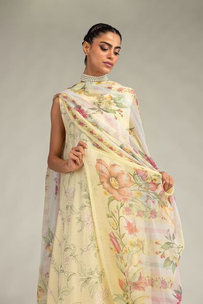 Embroidered | Mesuri | Floral Mesuri Dupatta | GBP 25.00