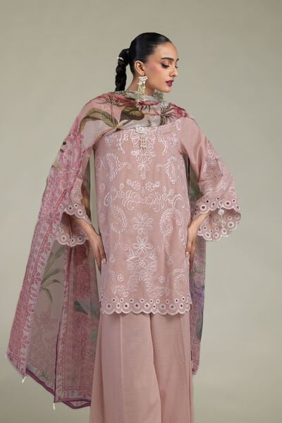 Embroidered | Raw Silk | Floral Silk Kurta | GBP 50.00