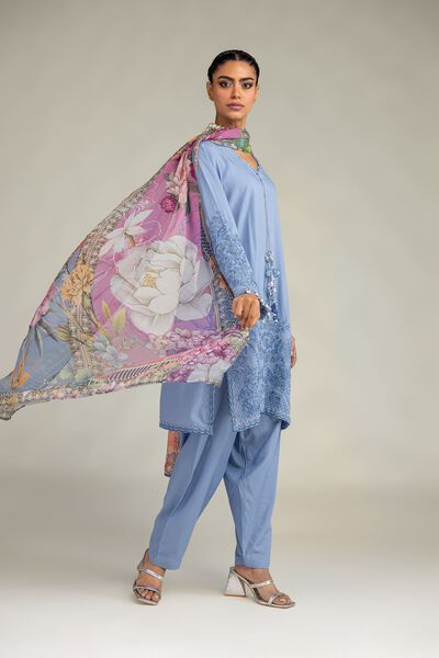 Embroidered | Raw Silk | Raw Silk Shalwar | GBP 20.00