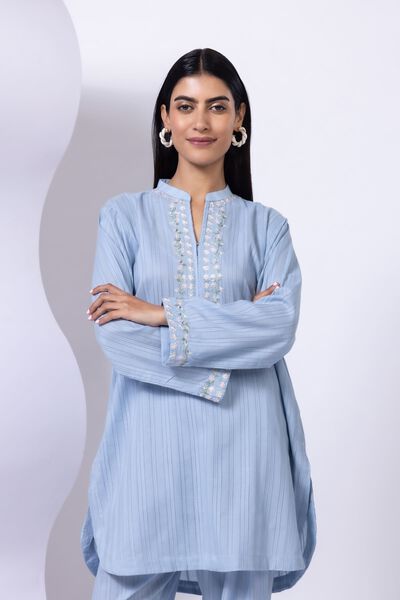 Embroidered | Leno | Kurta | GBP 12.50