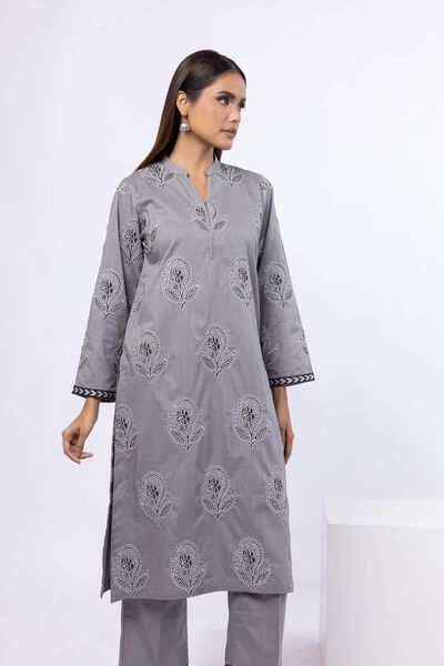 Embroidered | Crosshatch Poplin | Kurta | GBP 30.00