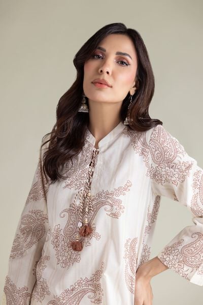 Embroidered | Cambric | Paisley Cambric Kurta | GBP 20.00