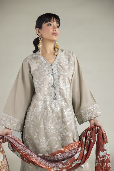 Embroidered | Cambric | Fabrics 3 Piece | GBP 40.00