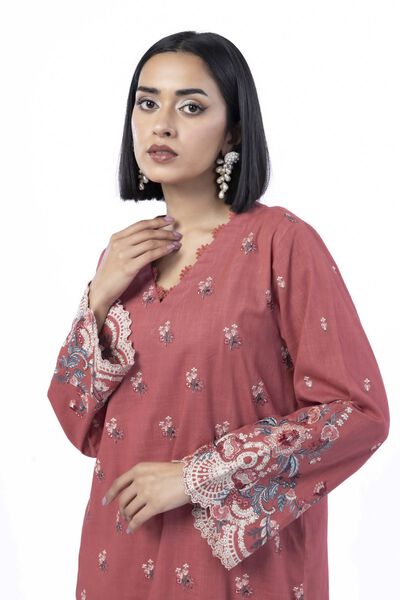 Embroidered | Heavy Textured Cotton | Tailored 2 Piece | Top and Bottom | GBP 40.00