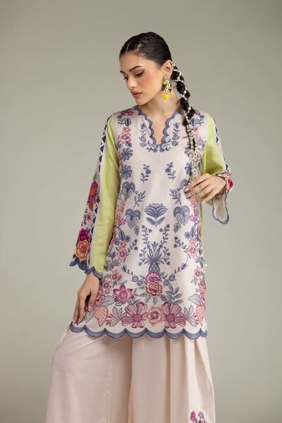 Embroidered | Raw Silk | Kurta | GBP 55.00