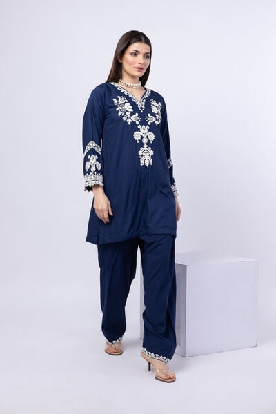 Embroidered | Crosshatch Raw Silk | Shalwar | GBP 20.00