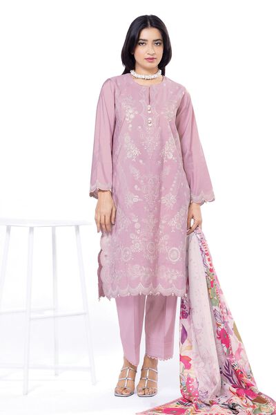 Embroidered | Dull Raw Silk | Tailored 3 Piece | GBP 40.00