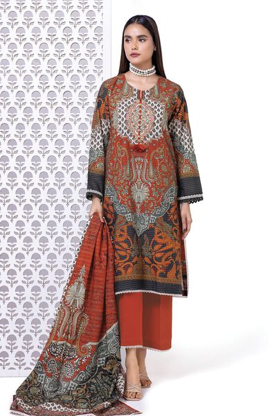 Printed | Light khaddar Messuri | Tailored 3 Piece | GBP 19.50