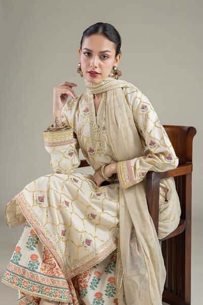 Embroidered | Raw Silk | Kurta | GBP 55.00