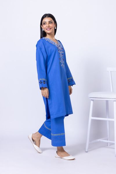 Embroidered | Crosshatch Poplin | Pants | GBP 4.50