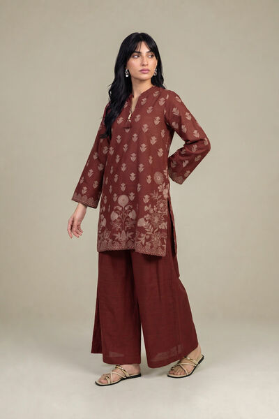 Printed | Light Khaddar | Printed Solid Pants | GBP 25.00