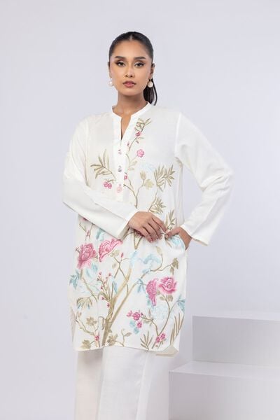 Embroidered | Dull Raw Silk | Kurta | GBP 35.00