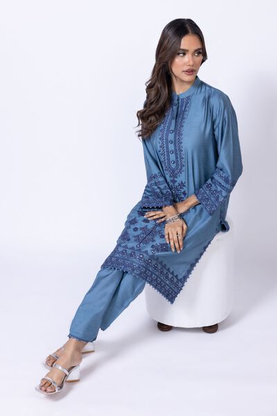 Embroidered | Raw Silk | Kurta | GBP 19.50
