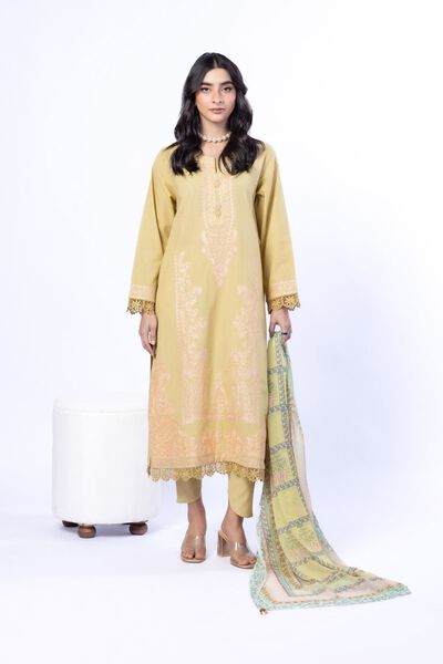 Embroidered | Cotton Dobby | Fabrics 3 Piece | GBP 40.00