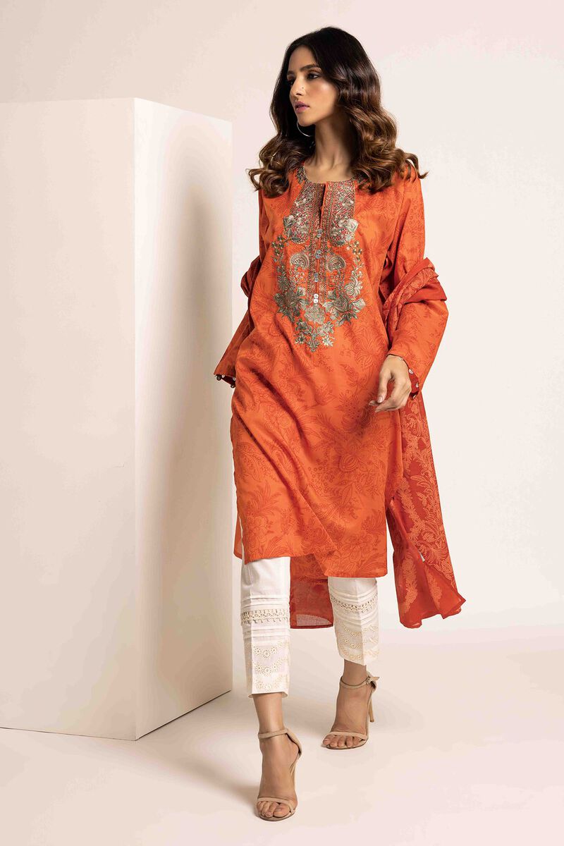 Lawn | Embroidered | Fabrics 2 Piece | Top Dupatta | null