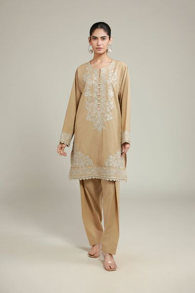 Embroidered | Cotton Dobby | Fabrics 2 Piece | Top and Bottom | GBP 15.00