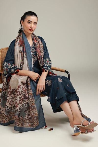 Embroidered | Polyester Silk | Tribal Draped Dupatta | GBP 20.00