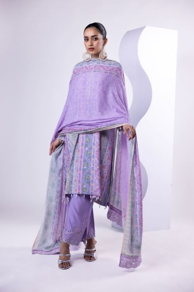 Embroidered | Light Oak Silk | Dupatta | GBP 35.00