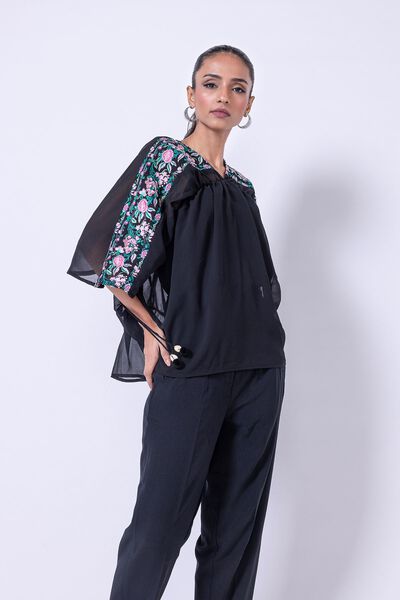 Embroidered | Georgette Chiffon | Tunic | GBP 7.50