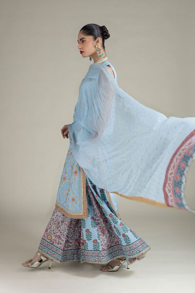 Embroidered | Raw Silk | Dupatta | GBP 30.00
