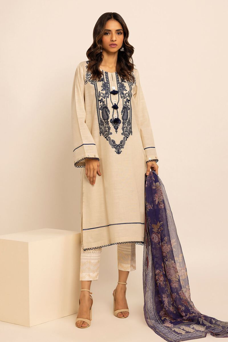 Crosshatch | Embroidered | Fabrics 2 Piece | Top Dupatta | null