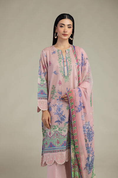 Embroidered | Cambric | Tailored 3-Piece Cambric | GBP 70.00