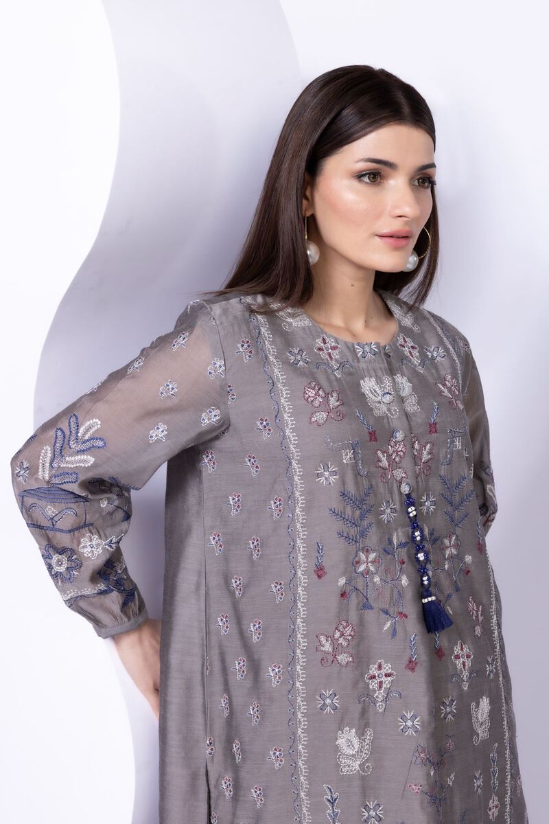 Embroidered | Paper Silk | Kurta | GBP 50.00