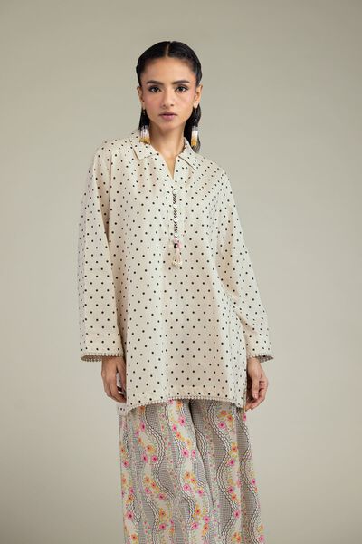 Printed | Cambric | Cambric V-Neck Kurta | GBP 30.00