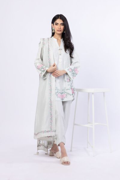 Embroidered | Raw Silk | Kurta | GBP 40.00