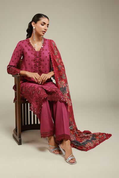 Embroidered | Raw Silk | Kurta | GBP 75.00