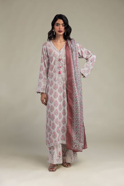 Embroidered | Raw Silk | Pants | GBP 30.00