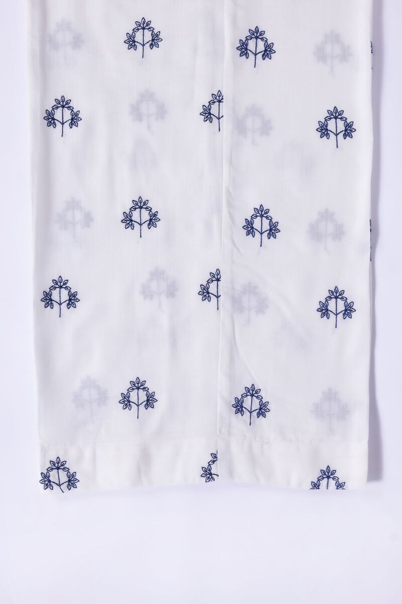 Embroidered | Crosshatch Raw Silk | Pants | GBP 25.00