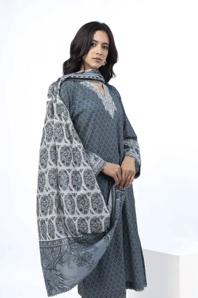 Embroidered | Cotton | Fabrics 3 Piece | GBP 30.00