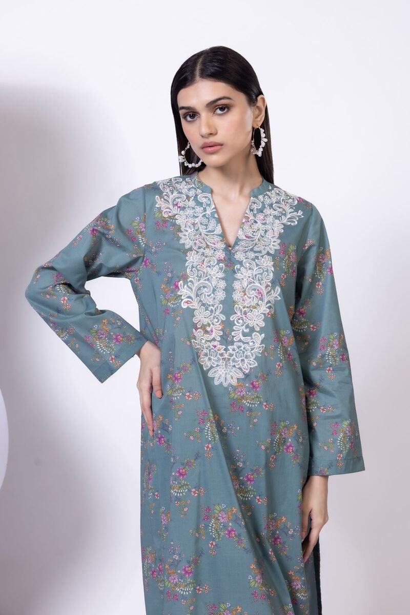 Embroidered | Cambric | Kurta | GBP 12.50